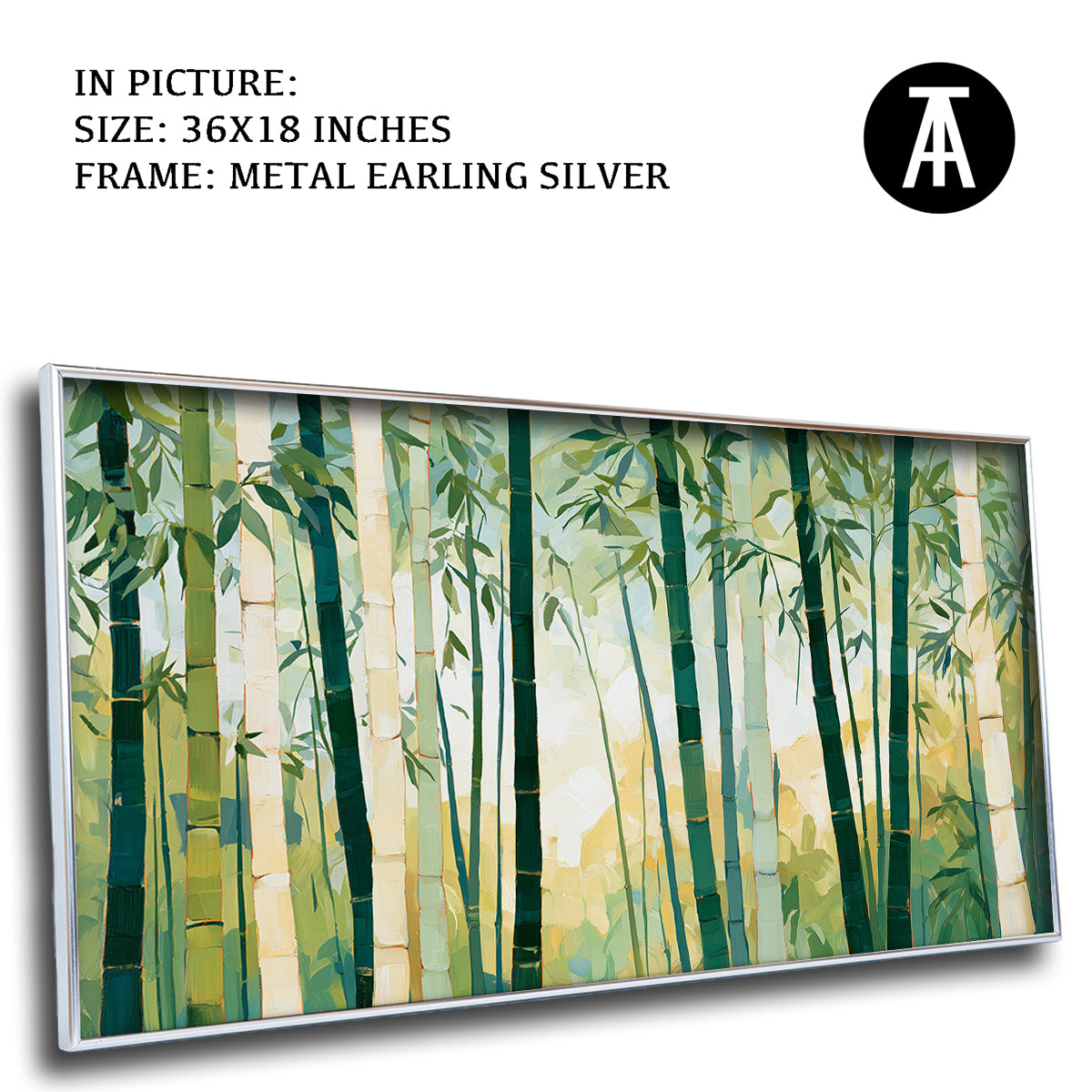 Artwork in Metal Earling Silver Frame