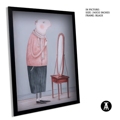 Sample Artwork in Black Frame