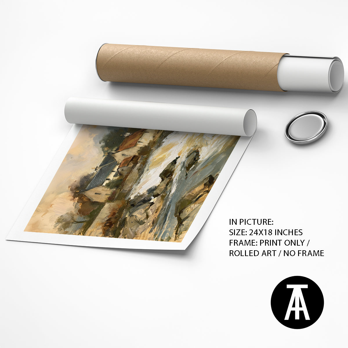 Artwork as Print Only or Rolled Art