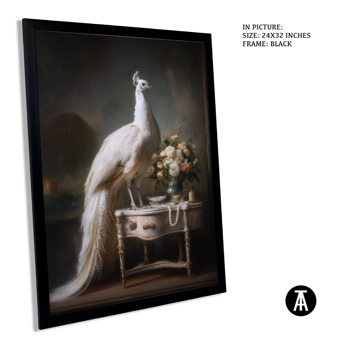 Sample Artwork in Black Frame