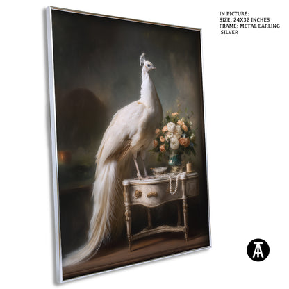 Sample Artwork in Earling Silver Metal Frame