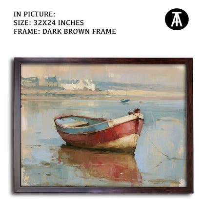 Artwork in Dark Brown Frame