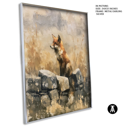 Artwork in Metal Earling Silver Frame