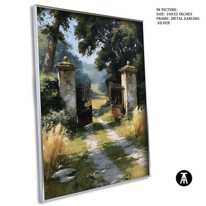 Artwork in Metal Earling Silver Frame