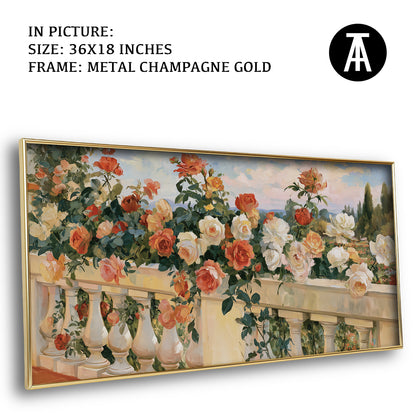 Artwork in Metal Champagne Gold Frame