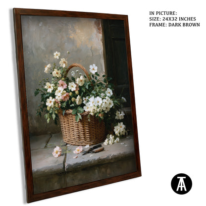 Artwork in Dark Brown Frame