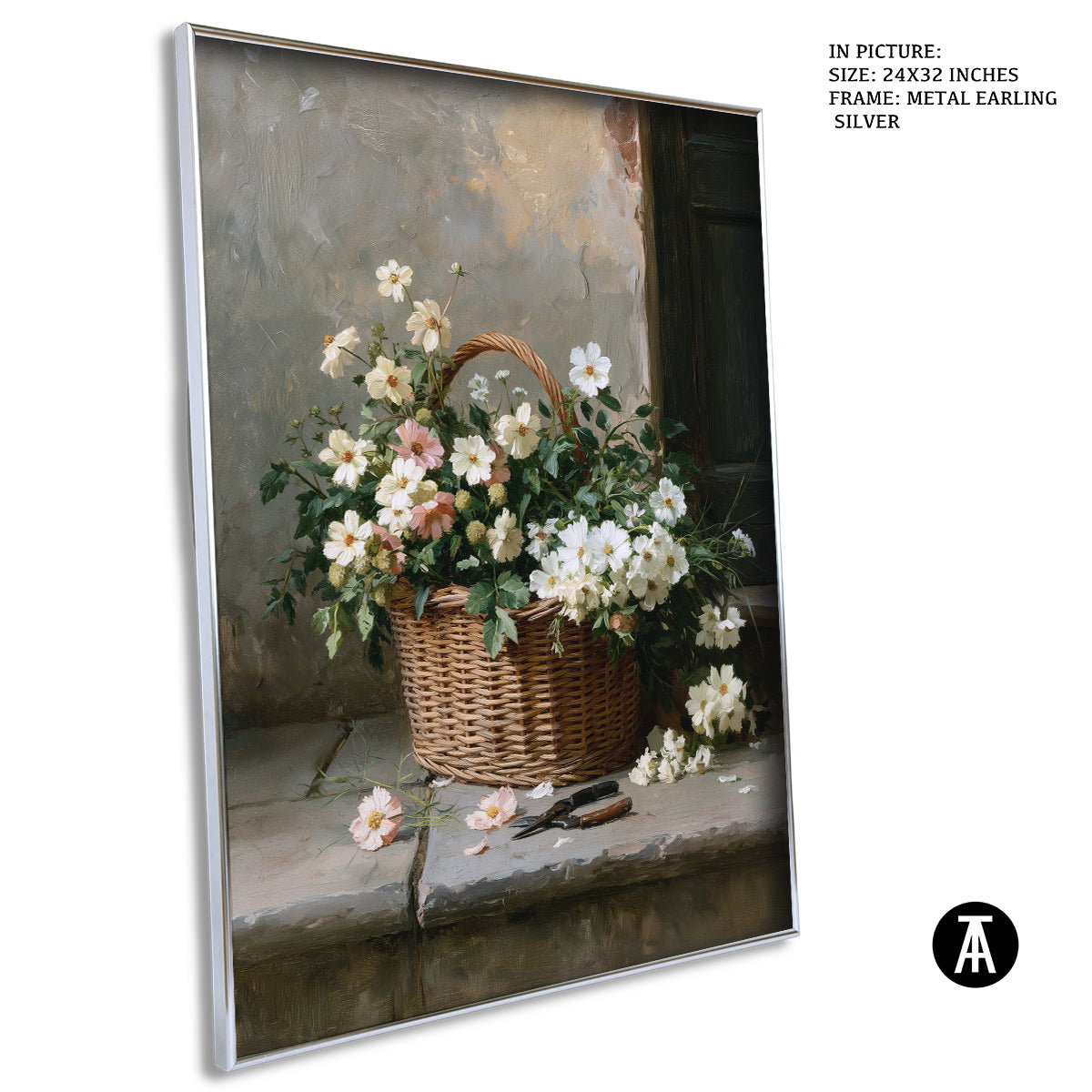 Artwork in Metal Earling Silver Frame