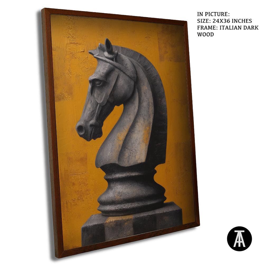 Artwork in Dark Wood Frame