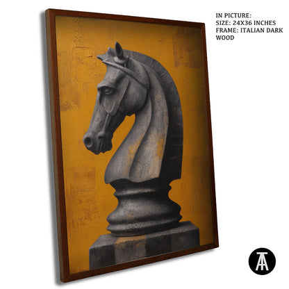 Artwork in Dark Wood Frame