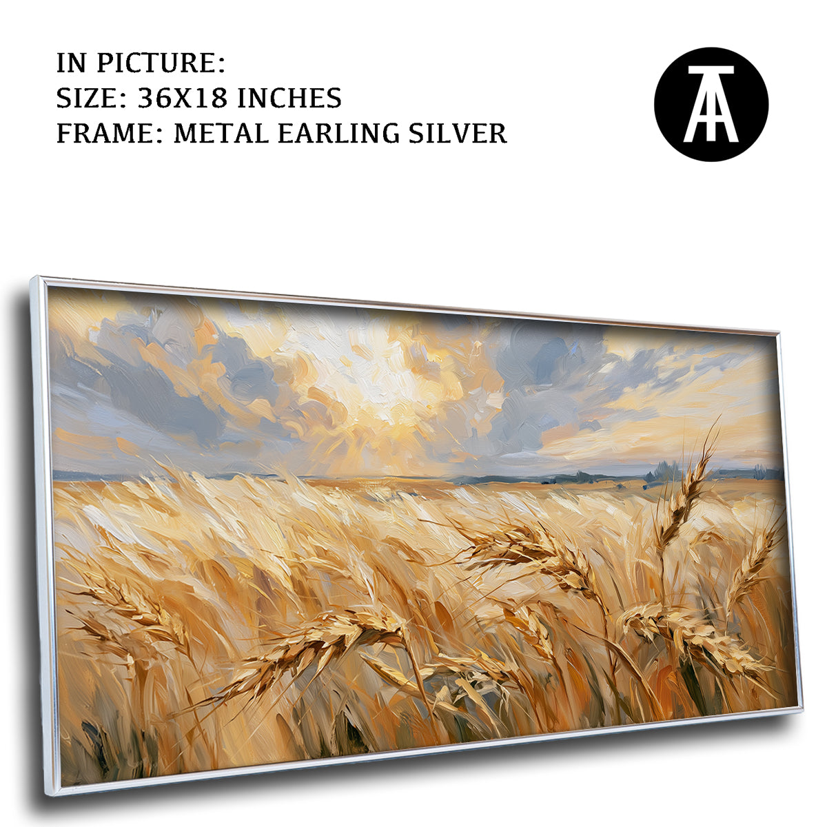 Artwork in Metal Earling Silver Frame
