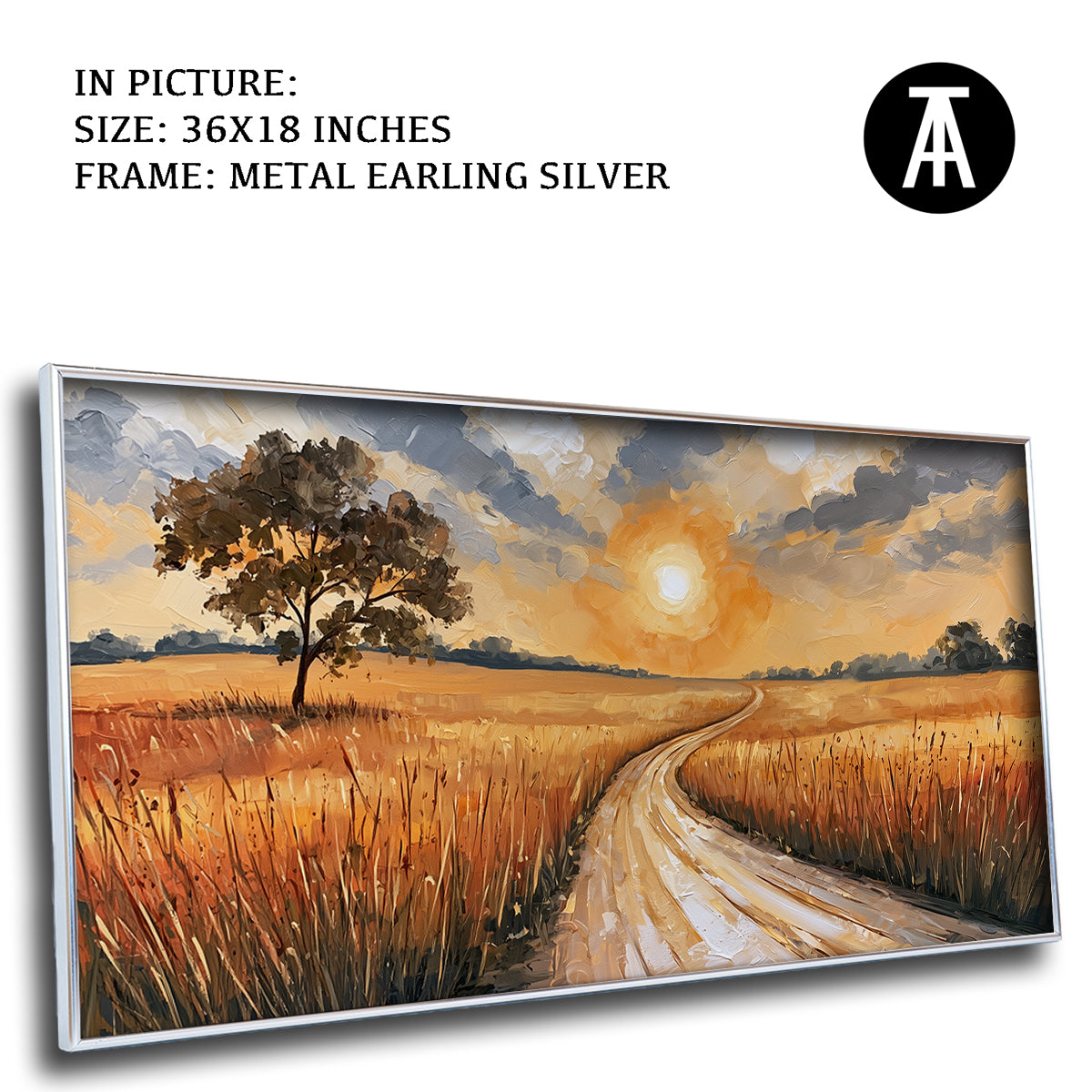 Artwork in Metal Earling Silver Frame