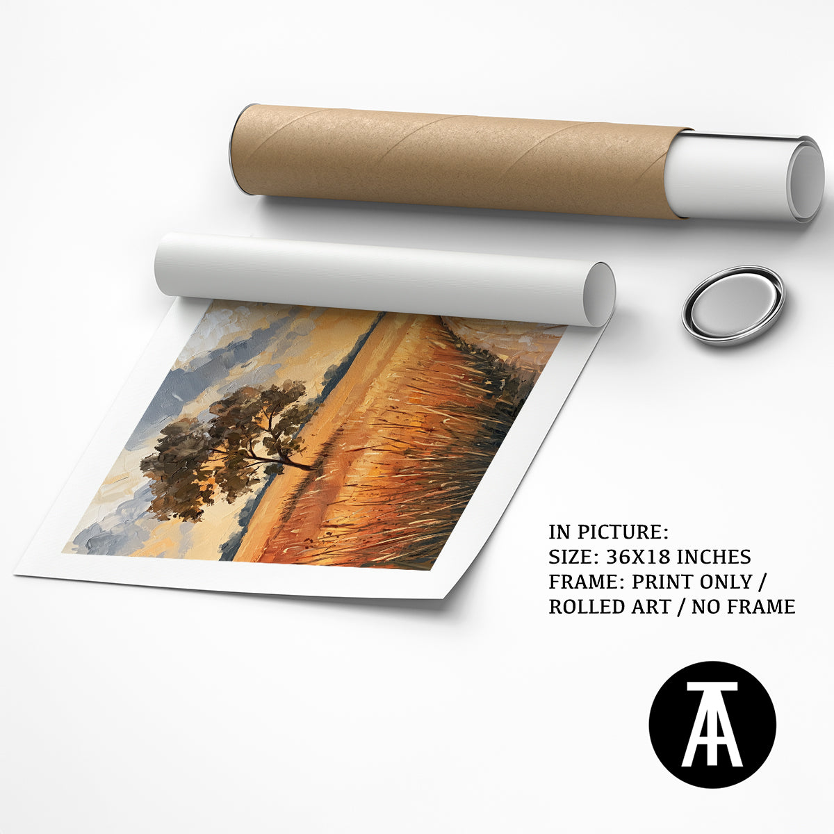 Artwork as Print Only / Rolled Art