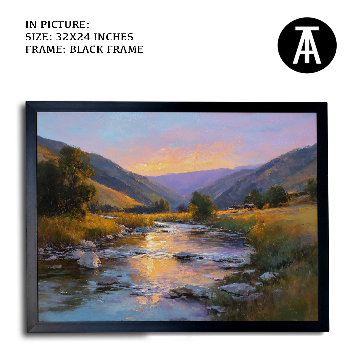 Artwork in Metal Earling Silver Frame