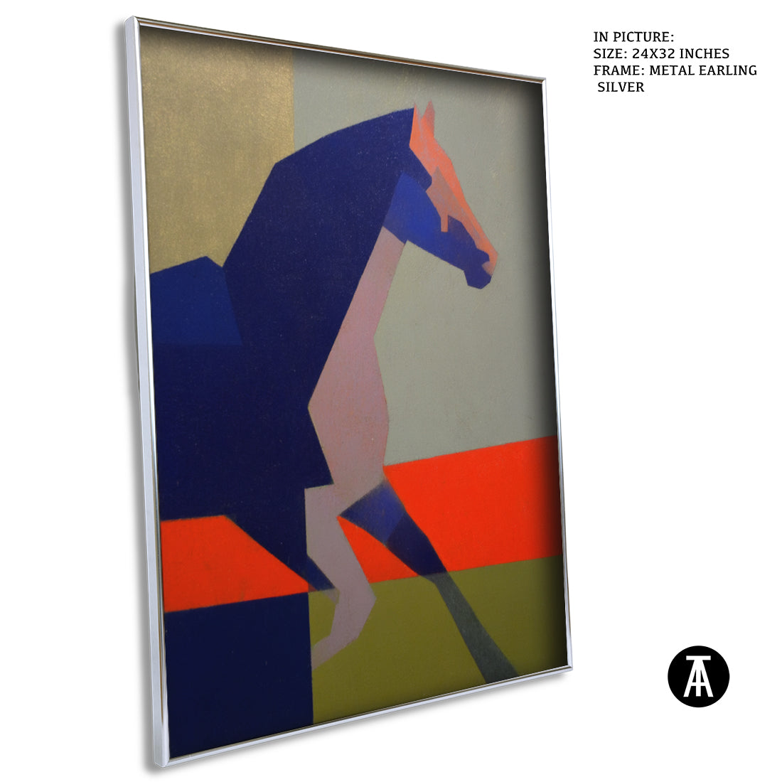 Artwork in Metal Earling Silver Frame