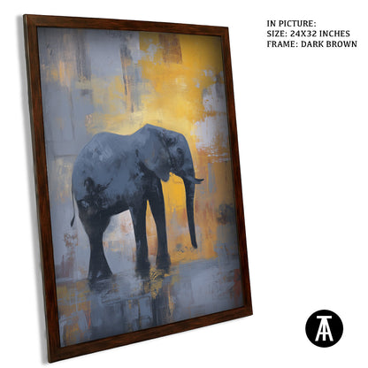 Artwork in Metal Champagne Gold Frame