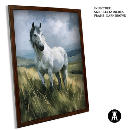 Artwork in Dark Brown Frame
