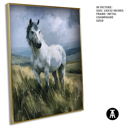 Artwork in Metal Champagne Gold Frame