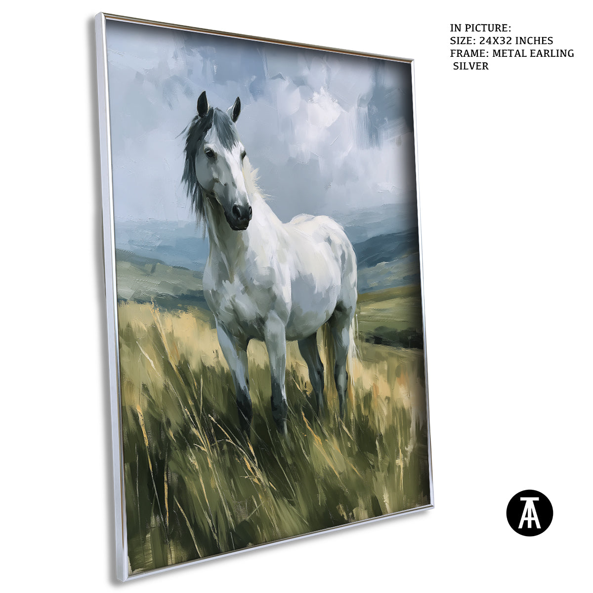 Artwork in Metal Earling Silver Frame