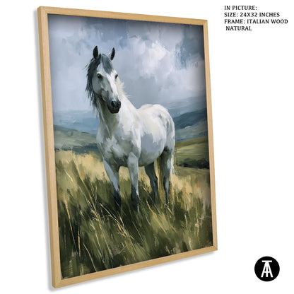 Artwork in Natural Wood Frame