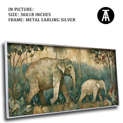 Artwork in Metal Earling Silver Frame