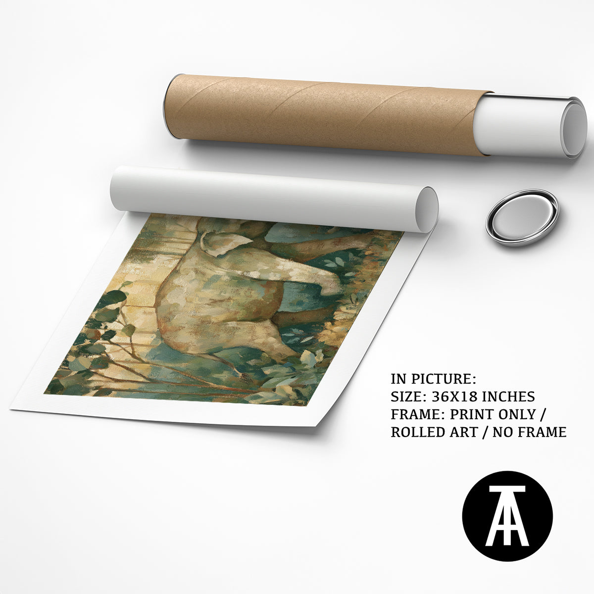 Artwork as Print Only / Rolled Art