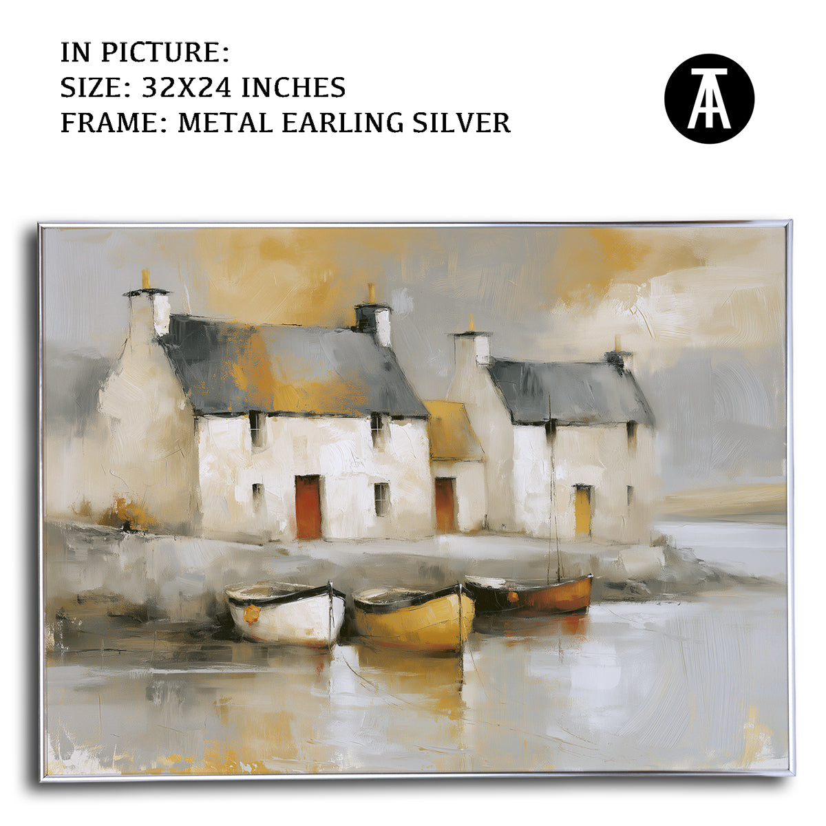 Artwork in Metal Earling Silver Frame