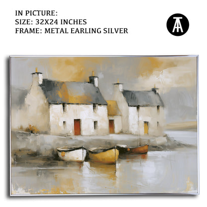 Artwork in Metal Earling Silver Frame