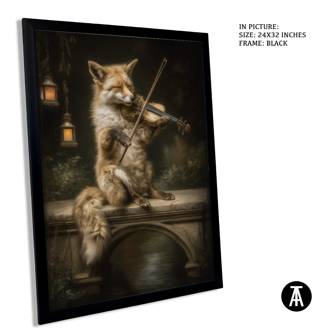 Sample Artwork in Black Frame
