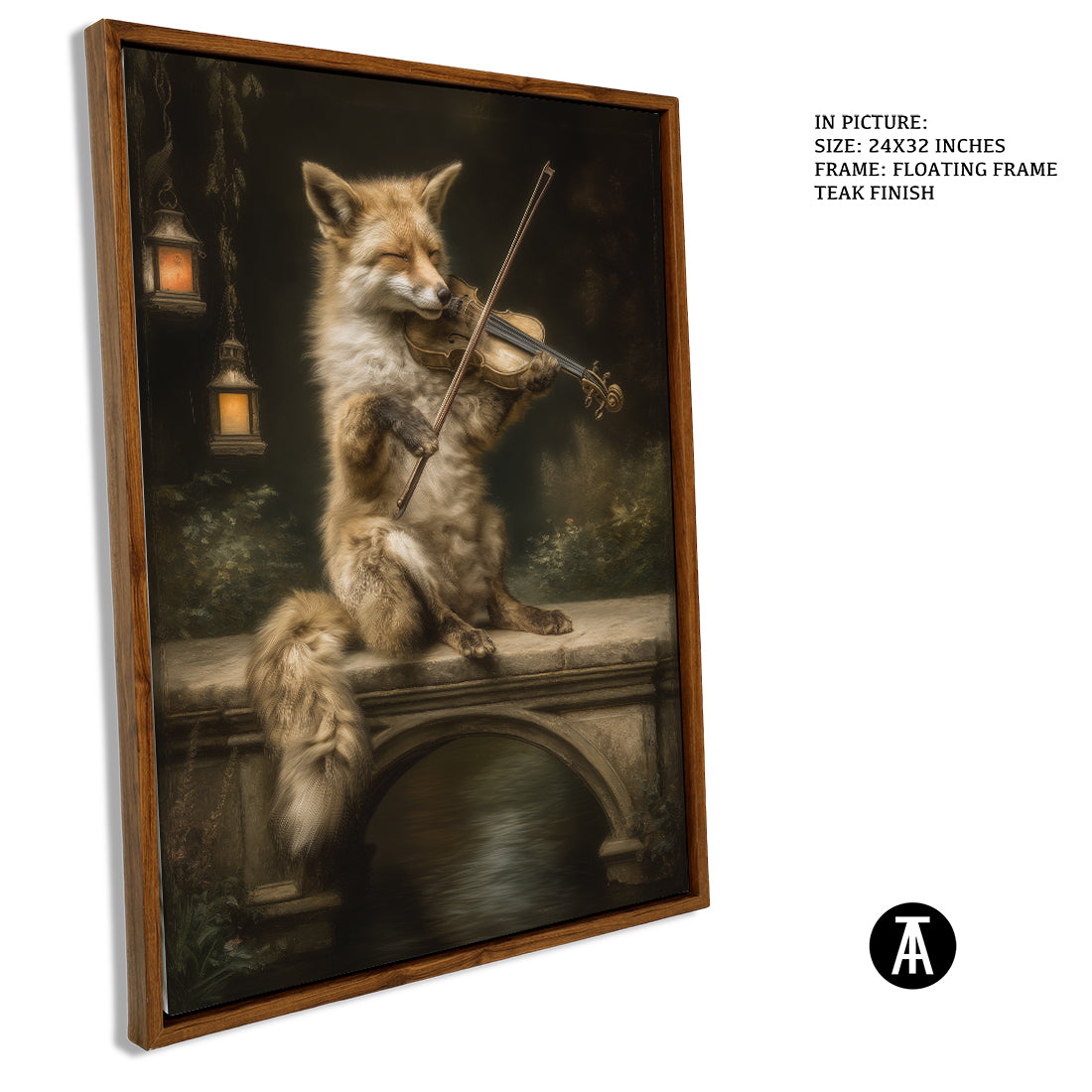 Sample Artwork in Floating Frame