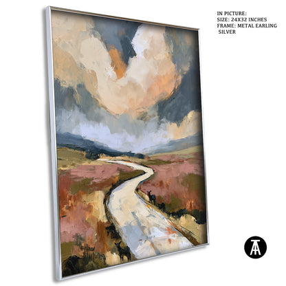 Artwork in Metal Earling Silver Frame