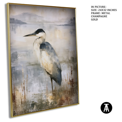 Artwork in Metal Champagne Gold Frame