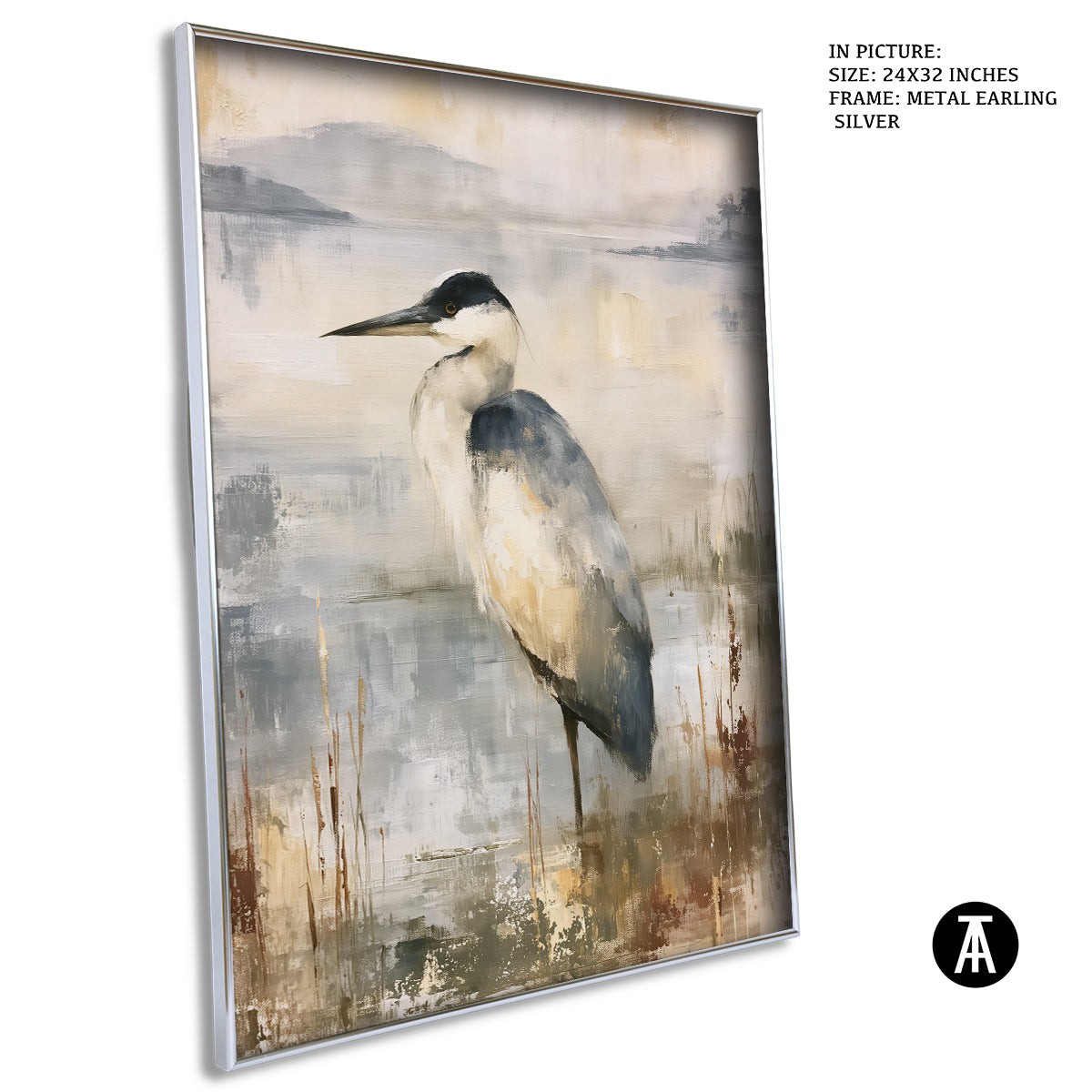 Artwork in Metal Earling Silver Frame
