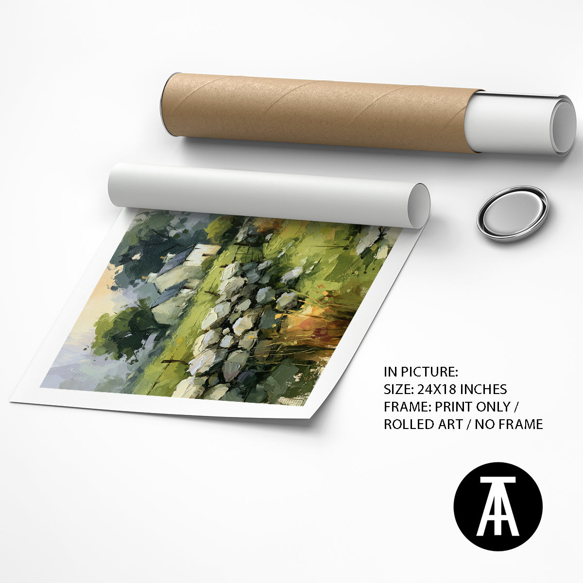 Artwork as Print Only or Rolled Art