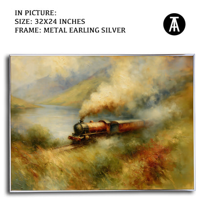 Artwork in Metal Earling Silver Frame