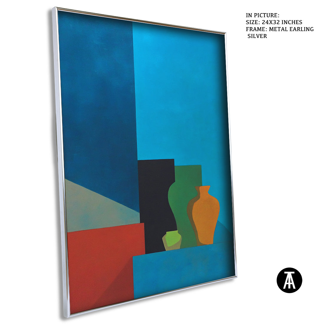 Artwork in Metal Earling Silver Frame