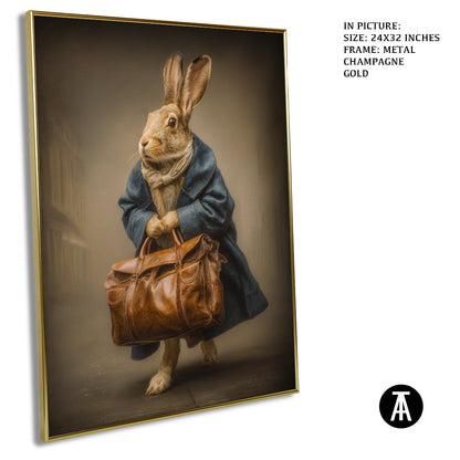 Artwork in Metal Champagne Gold Frame