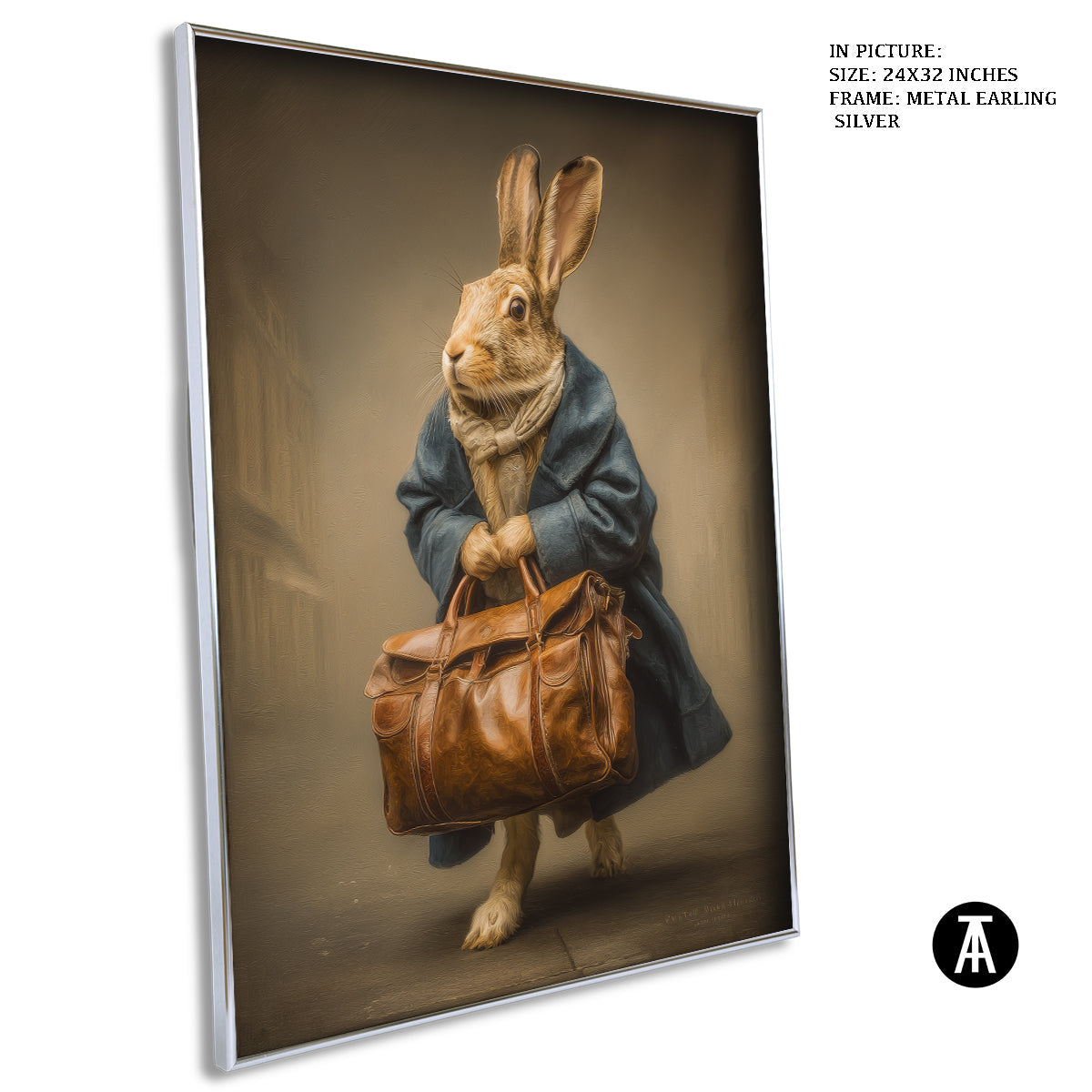 Artwork in Metal Earling Silver Frame