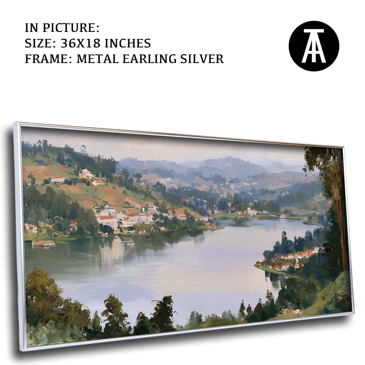 Artwork in Metal Earling Silver Frame