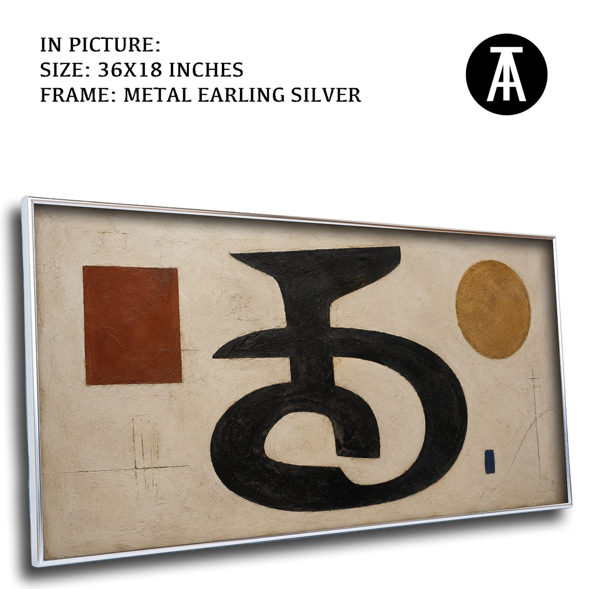 Artwork in Metal Earling Silver Frame