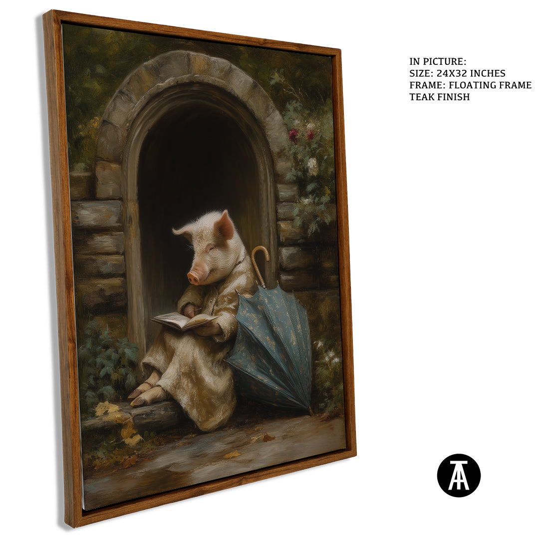Sample Artwork in Floating Frame