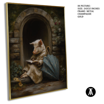 Sample Artwork in Champagne gold Metal Frame