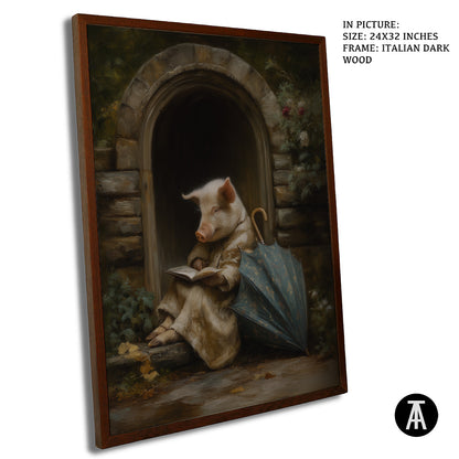 Sample Artwork in Italian Wood Framing Dark