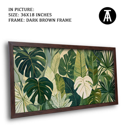 Artwork in Dark Brown Frame