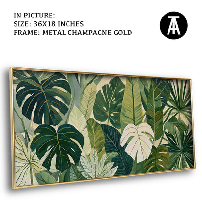 Artwork in Metal Champagne Gold Frame
