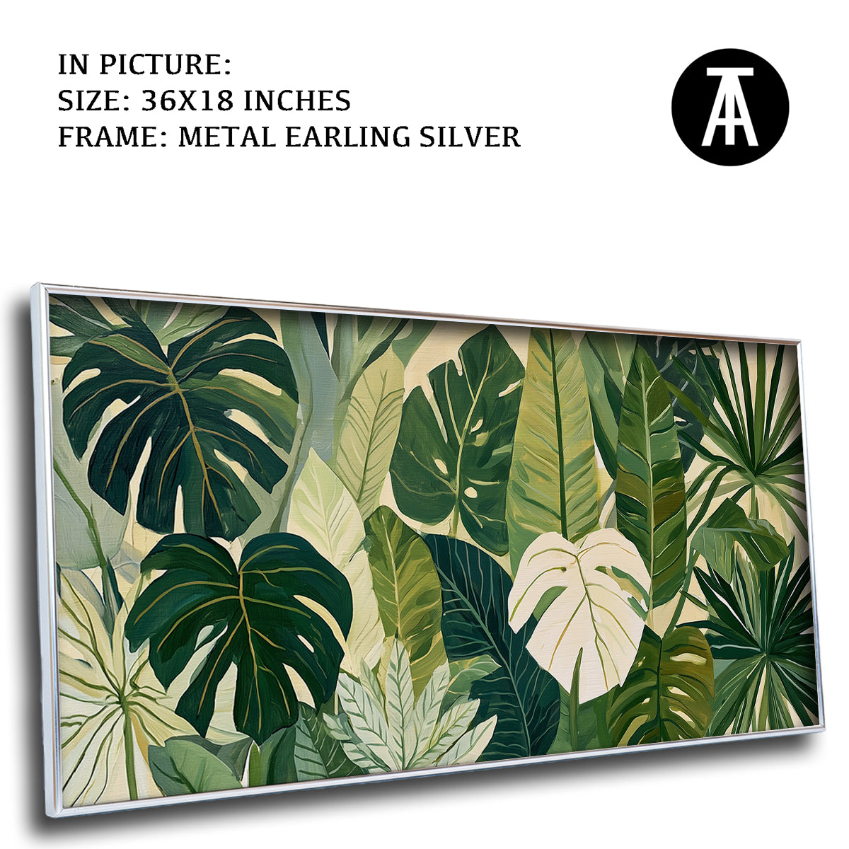 Artwork in Metal Earling Silver Frame
