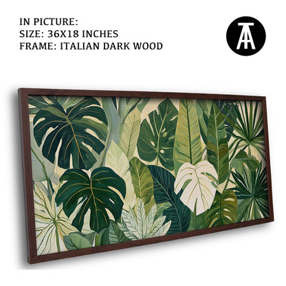 Artwork in Dark Wood Frame