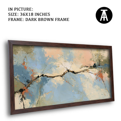 Artwork in Dark Brown Frame