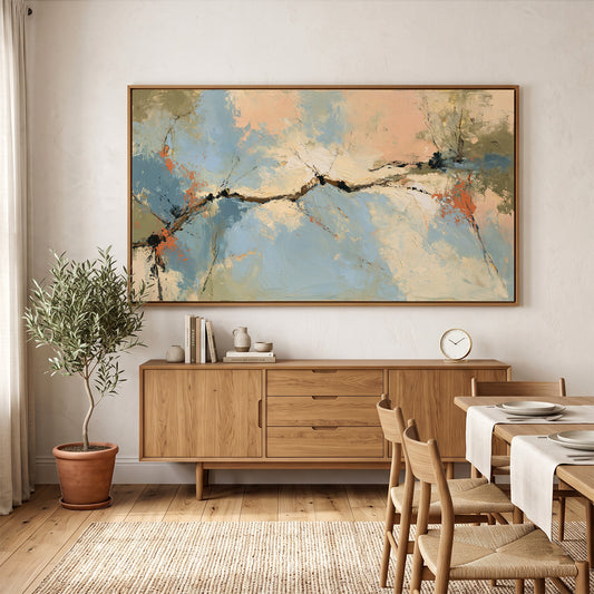Abstract Painting in a Lifestyle Setting
