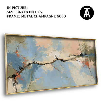 Artwork in Metal Champagne Gold Frame