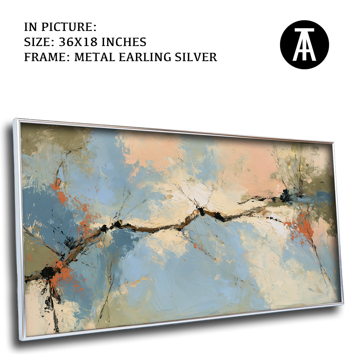 Artwork in Metal Earling Silver Frame